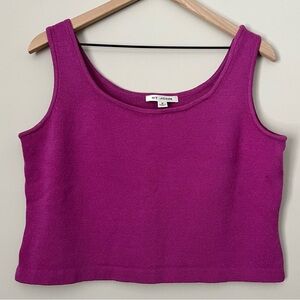 ST. JOHN | Sleeveless Cropped Top